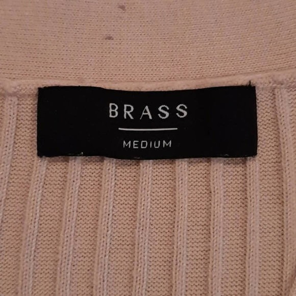 Brass‎ The Ribbed Cardigan Sweater Dress - /Beige - Picture 4 of 8